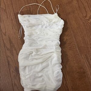 Elegant White Midi Dress